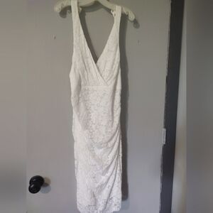 Elegant White Lace Dress